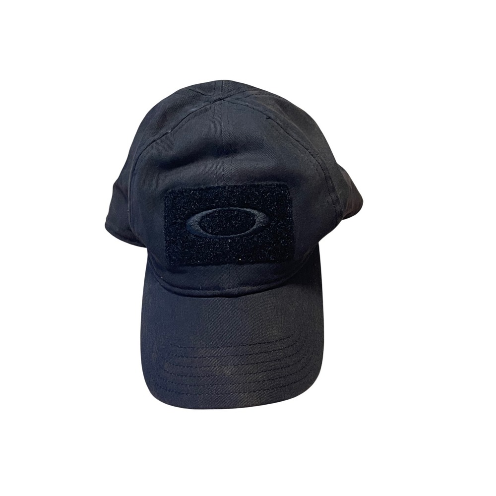Oakley Mens Performance Fit A-Flex Hat Black Distressed Sun Stained Cap S/M